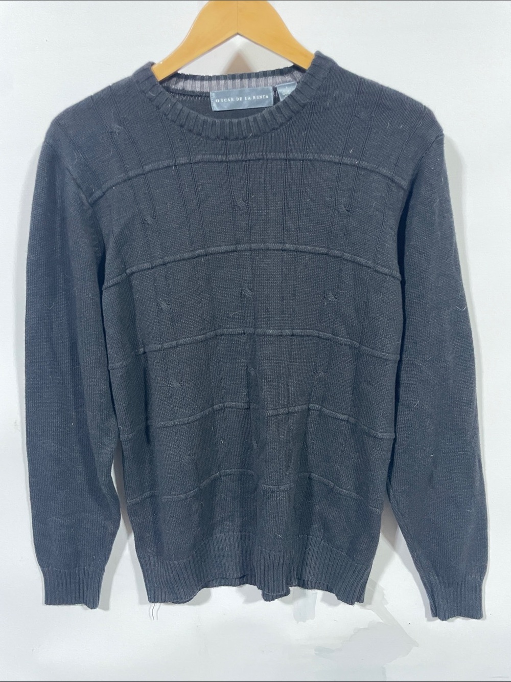 Oscar de la Renta Men’s Crewneck Sweater - Charcoal